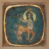 Mihaela_Avramescu_Popa_pictura_sticla_Zodiac_2_-sagetator